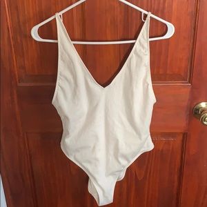 NEW White One Piece Bathing Suit